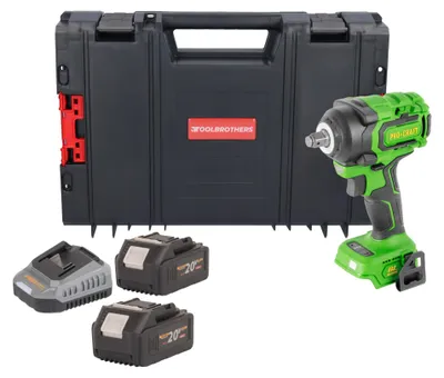 Imagen del producto de Atornillador de impacto a batería Procraft PWA18bb 20 V 550 Nm 1/2" sin escobillas Solo - sin batería, sin cargador