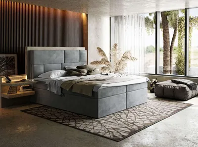 Produktbild von LUCY Kontinentalbett mit Taschenmatratze 160x200 cm French Velvet 686 mit Topper