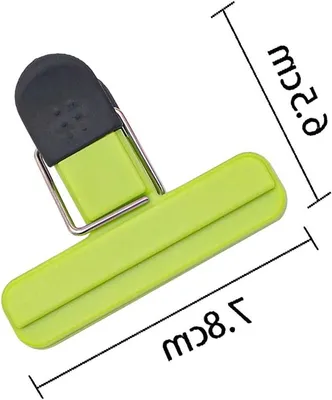 Dailygoods - Lebensmittelbeutel Clips 6 Stück - Wiederverwendbar - Luftdichte Clips