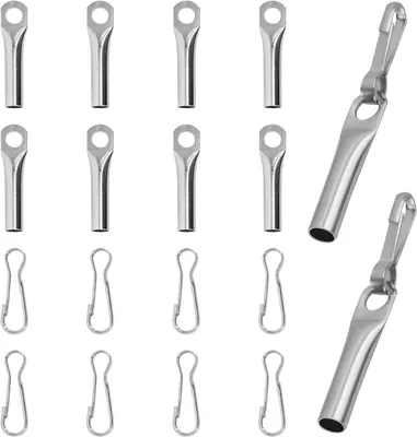 Produktbild von 10 Stück verzinkte Seilendverschlüsse mit Simplexhaken für 8 mm Seil