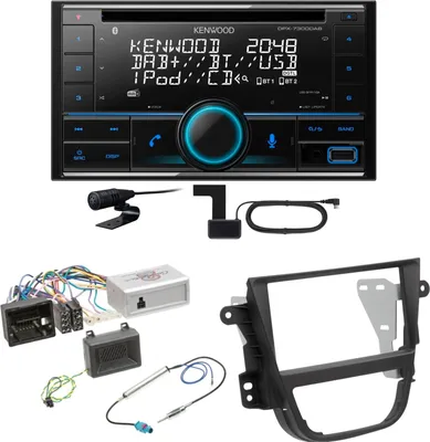 Produktbild von Kenwood DPX-7300DAB Bluetooth Digitalradio USB CD Einbauset für Opel Mokka A