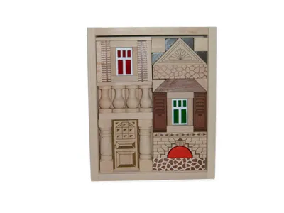 Obrázok produktu pre Drevená stavebnica Residenz 49 dielov ŠxVxH 20x16x5cm NOVINKA