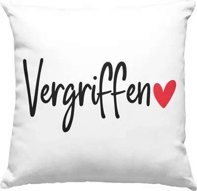 Produktbild von Trendation - Deko-Kissen mit Füllung 40x40 Vergirffen Geschenk Valentinstag Geschenkidee für Freund oder Freundin (Blau)