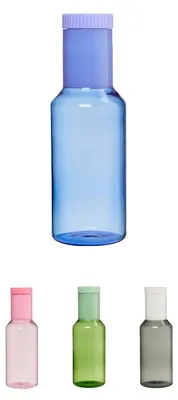 Glaskaraffe mit Deckel, 1 Liter, Borosilikatglas, spülmaschinengeeignet
