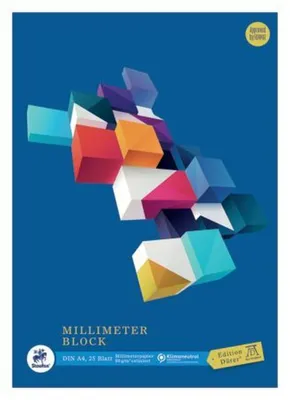 Produktbild von Millimeterblock - 25 Blatt, A4, 90 g/qm, 1 St.