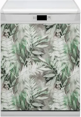 Obrázek produktu pro Kuchyňský magnet do myčky nádobí omyvatelný 60x80 cm - Listy od Tropen