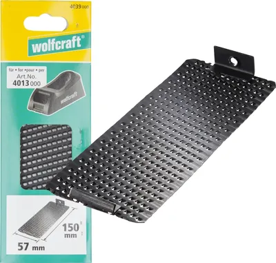 Immagine prodotto di Wolfcraft Piastra per raspa Wolcraft 150x57mm per 4013000
