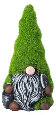 Gartenzwerg mit Schaufel und Eimer, 18,5 cm, Dekofigur