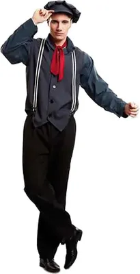 Image de Costume de ramoneur pour homme Costume de carnaval noir