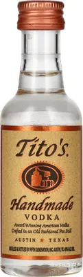 Image de Tito's Handmade Vodka 40% Vol. 0,05l PET