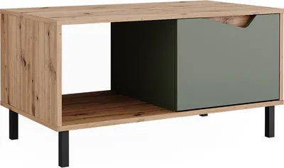 Produktbild von Couchtisch Vicco Marelle Grün/Artisan 90 x 50 cm mit 1 Tür, Model 57860