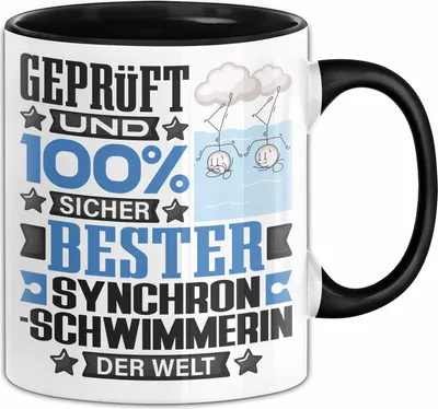 Produktbild von Synchronschwimmerin Geschenk Lustiger Spruch für Synchronschwimmerin Geschenkidee Bester Synchronschwimmerin Der Welt (Schwarz)