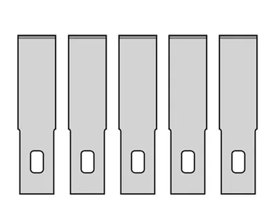 Produktbild von Ersatzklingen Nr.2 für MS01/MS13/MS15, 5 Stück