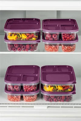 Produktbild von Hermia Concept, 8Lidkdrtgn1 - 18 - Purple, Aufbewahrungsbox-Set (8-teilig), Lila, 100 % KUNSTSTOFF, 15 x 24 x 5 cm