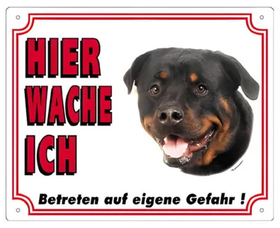 Produktbild von Nobby Warntafel Rottweiler 250 x 200 mm