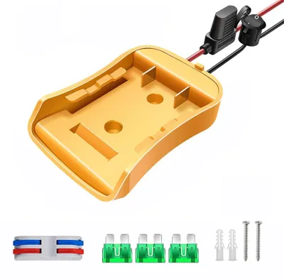 Adapter für Dewalt 20V Akku, Power Wheels Konverter, 14AWG, 30A Sicherung
