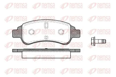 Produktbild von REMSA Bremsbeläge Satz Vorne Bremsklötze passend für PEUGEOT 207 (WA, WC) 0840.30