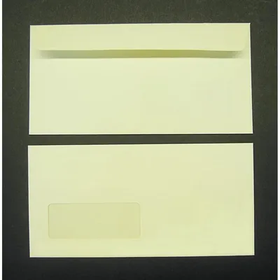 Produktbild von Briefumschläge DINlang 120g/qm haftklebend Sonderfenster VE=500 Stück creme