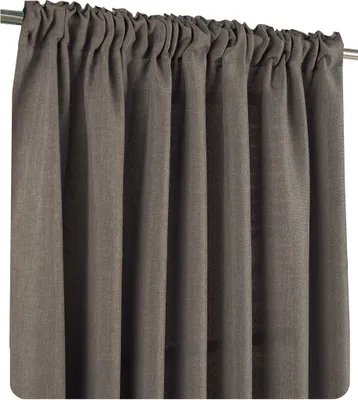 Produktbild von Vorhang Kräuselband 140x245 cm braun blickdicht Struktur Leinenoptik uni Gardine