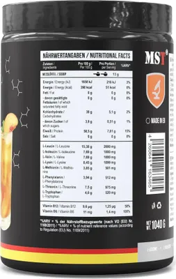 Produktbild von BCAA EAA 1040 g Peach ice tea