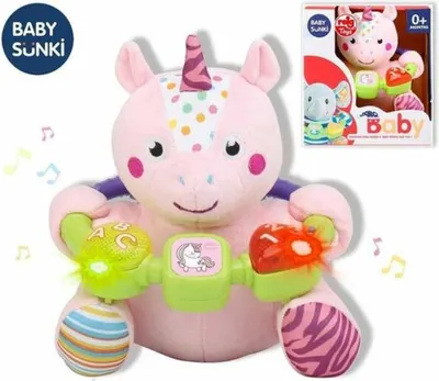 Obrázok produktu pre Interaktívna detská hračka s atrakciami a svetlami 20 cm - Jednorožec