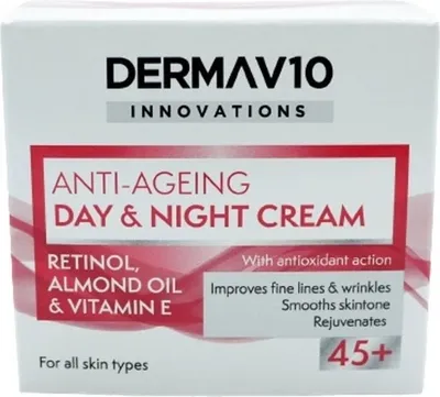 Produktbild von Derma V10 Anti-Ageing Tages- und Nachtcreme mit Retinol, 50ml