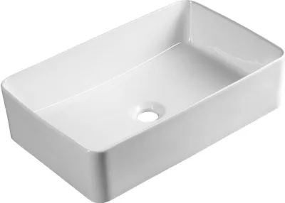 Produktbild von Aqualine Keramik-Waschbecken zum Aufsetzen, 54x33cm, Weiß