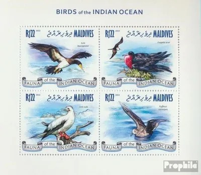 Produktbild von Briefmarken Malediven 2013 Mi 4883-4886 Kleinbogen (kompl. Ausg.) postfrisch Vögel