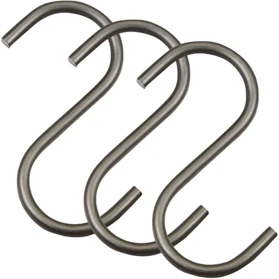 Produktbild von SOTECH S-Haken Rohstahl klar lackiert – für Rundstäbe bis Ø 30 mm (3er Set)