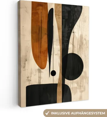 Obrázok produktu pre MuchoWow® - Plátno - Abstraktné - Umenie - Tvary - Moderné, nástenný obraz, nástenné dekorácie obrazy obývacia izba, 90x120cm