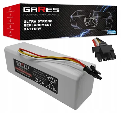 Obrázok produktu pre Gares Náhradná batéria pre Xiaomi Mijia 1C | 14,4V 2,6 Ah Li-Ion | Vysokovýkonná batéria pre robotický vysávač | Kompatibilná s Xiaomi Mijia 1C | Prémiová kvalita