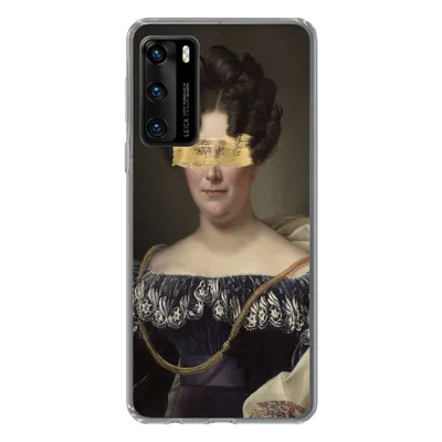 Produktbild von MuchoWow® Handyhülle Schutzhülle Hülle für Huawei P40 Johanna Henriëtte Engelen - Dubois Drahonet - Gold - Farbe Silikon Softcase Handy Hülle - Handytasche