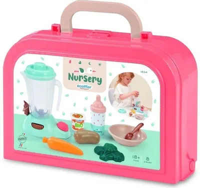 Obrázek produktu pro Sada na přípravu dětských jídel, ECOIFFIER, od 18 měsíců, 8 dílů, včetně mixéru, vyrobeno ve Francii