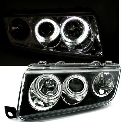 Produktbild von CCFL ANGEL EYES SCHEINWERFER SET SCHWARZ für SKODA FABIA 6Y 12/99-3/07 EAGLE EYE