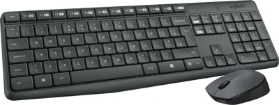 Obrázok produktu pre Set bezdrôtovej klávesnice a myši Logitech MK235 Grey