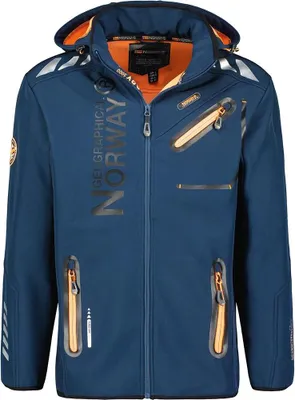 Produktbild von Geographical Norway Herren Softshelljacke Marine WY8028H/GN-MARINE / ORANGE Grösse 2XL