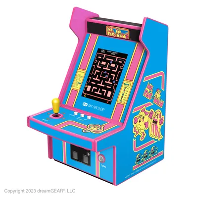 Produktbild von My Arcade Ms.PAC-MAN Micro Player Pro, Mehrfarbig, Home button, 6,98 cm (2.75"), 3,5 mm, USB / Batterie, AA