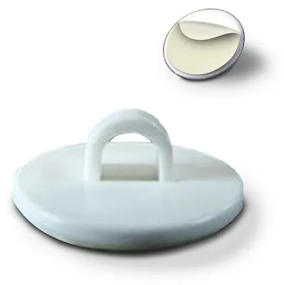 Selbstklebende Haken mit Öse, 20 Stück, 20 mm, weiß