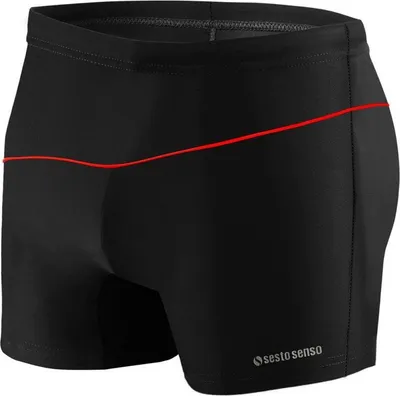 Produktbild von Sesto Senso Herren Badeboxer – enganliegend, elastisch | Komfort für Strand und Schwimmbad | Kontraststreifen | Drei Farben | Größen S-XXL