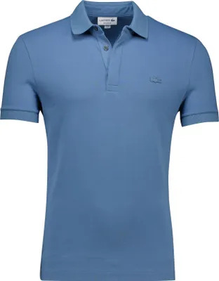 Produktbild von Lacoste Polo blau Regular Fit einfarbig