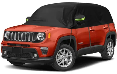 Productafbeelding van Halve autoverdekking voor Jeep Renegade, modeljaren 2014-2024, met verdikte stof, geschikt voor alle weersomstandigheden, waterdicht en met UV-bescherming