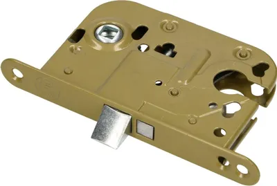 Zdjęcie produktu dla KOTARBAU® Zamek wpuszczany 72 / 45 mm DIN wkladka cylindryczna lewa/prawa Uniwersalny zamek do drzwi pokojowych Zamek do drzwi Stal Malowany proszkowo Odporny na rdze Wytrzymaly