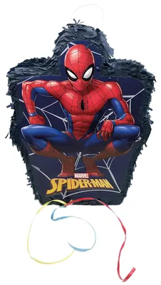 Image de Piñata en papier 3D Spiderman 26 x 35 cm, 1 pièce