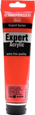 Productafbeelding van Amsterdam Expert Acrylverf in tube, 150 ml - Middelrode Kadmium 314