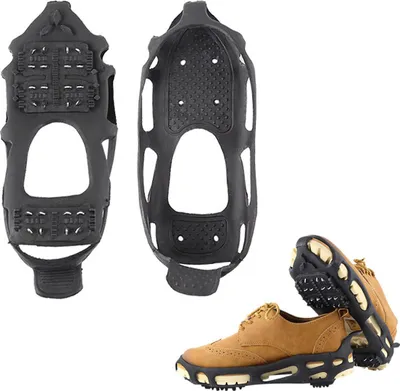 Produktbild von 1 Paar universelle 24-Zahn-Anti-Rutsch-Eisspikes für Schuhe, Steigeisen und Wanderklettern