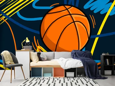 Produktbild von Vlies Fototapete Basketball 400x280 cm Tapeten Wandtapete XXL Sport i-A-10010-a-a
