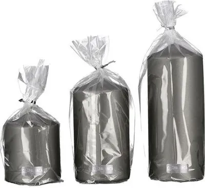 Produktbild von GILDE Kerze Stumpenkerze,anthrazit D.8cm,100%Paraffin,palmölfrei