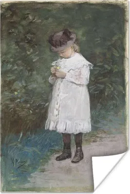 Produktbild von MuchoWow® Poster Elisabeth Mauve - Gemälde von Anton Mauve 80x120 cm - Papierdruck