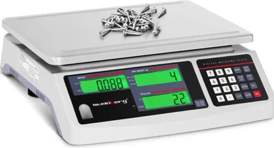 Produktbild von Expondo Steinberg Systems Zählwaage - 30 kg / 1 g  - 30,5 x 20 cm - Akku 72 h - 3 LCD