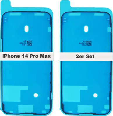 Produktbild von 2x iPhone 14 Pro Max Rahmen LCD Display Kleber Schwarz Dichtung Klebefolie Wasserdichtung Neu